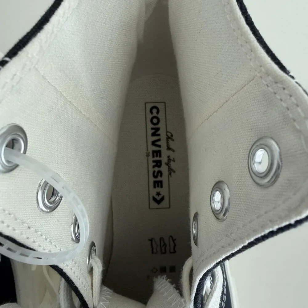 Converse Chuck 70 De‎ Luxe Wedge Shoes Womens 8 Black Platform A06478C EU 39